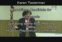 Thumbnail image for Hudson Republicans present Andrew Hemmingway and Karen Testerman as Republican Candidates for NH Governor