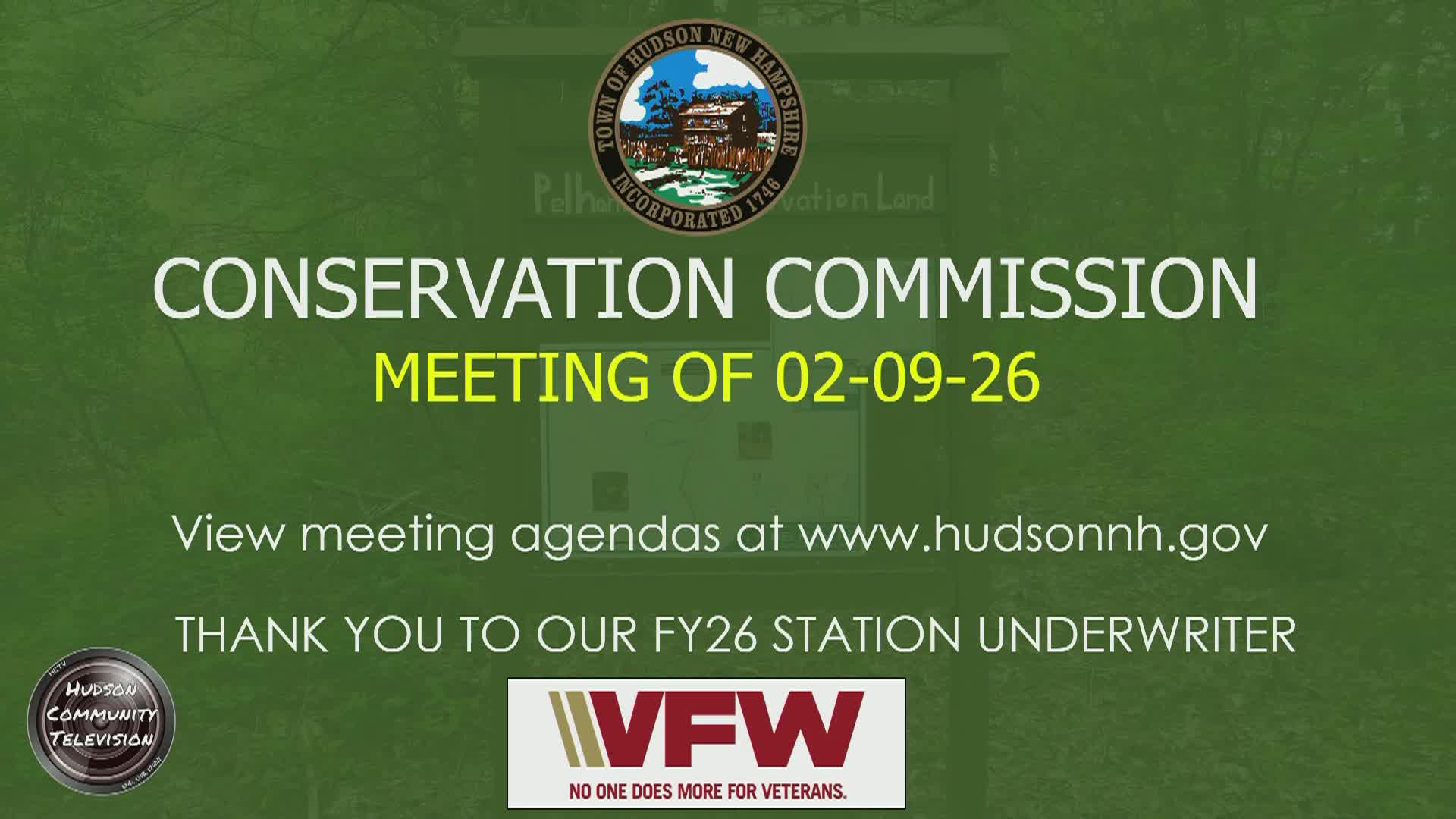 Thumbnail image for Conservation Commission Meeting of 03-09-26