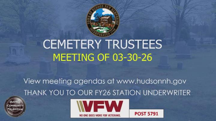 Thumbnail image for Cemetery Trustees Meeting of 03-30-26