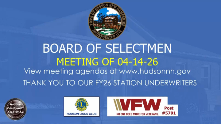 Thumbnail image for Board of Selectmen Meeting of 04-14-26