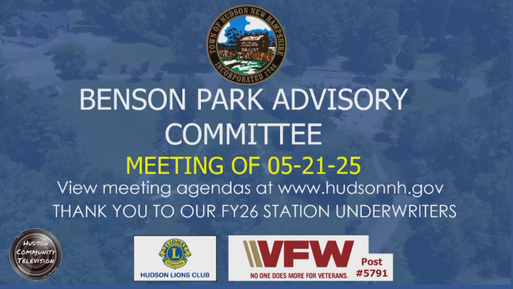 Thumbnail image for Benson Park Advisory Committee Meeting of 05-21-26