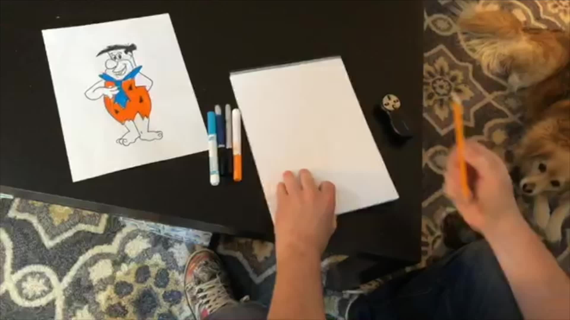 Saturday Morning Cartooning - Fred Flintstone