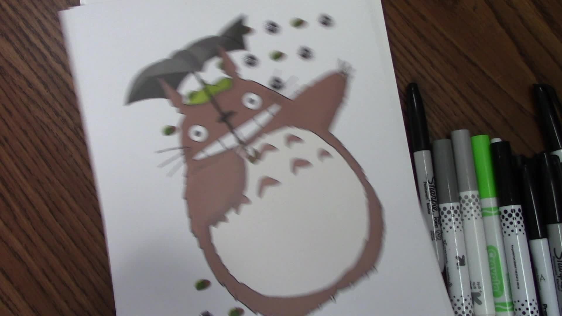 Saturday Morning Cartooning - My Neighbor Totoro